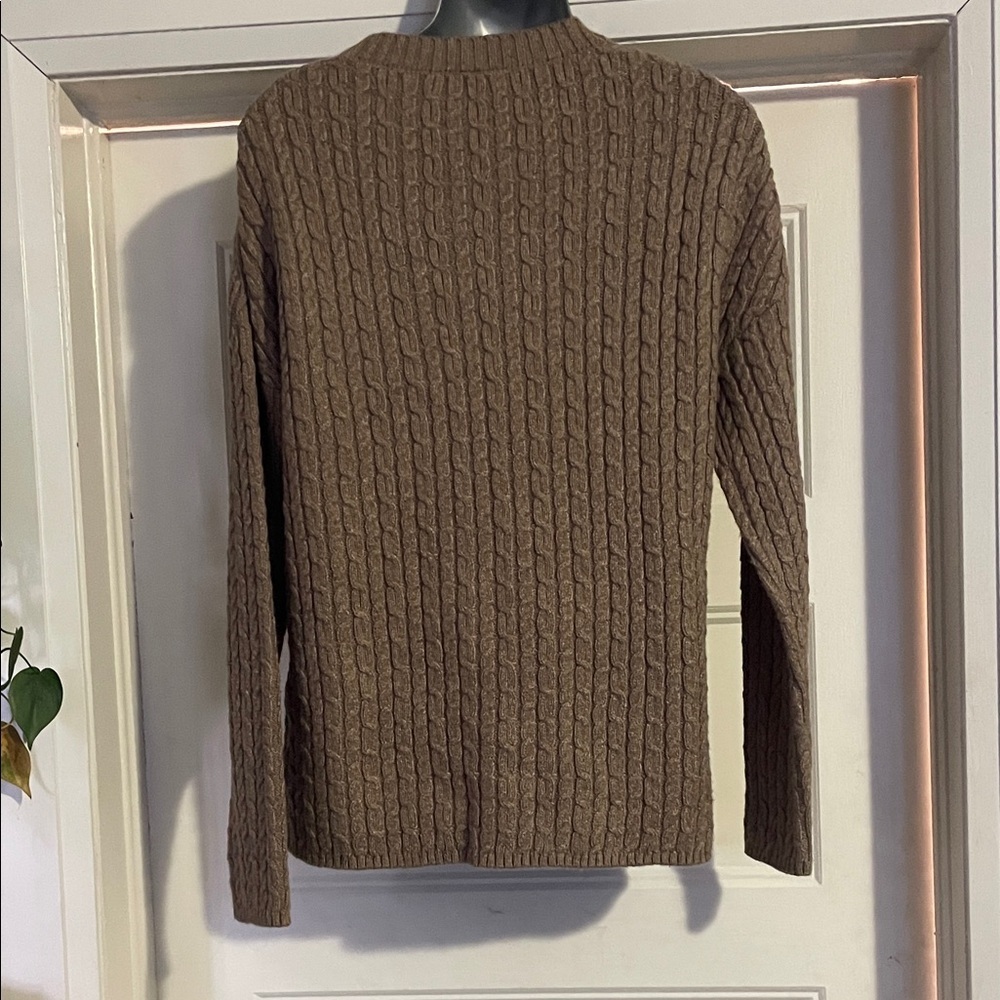 Cozy Cable Knit Sweater in Brown - Picture 5 of 7